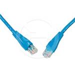 Solarix Patch kabel CAT5E UTP PVC 0,5m modrý s hrdlem C5E-114BU-0,5MB