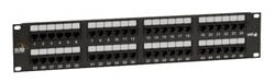 Solarix Patch panel 48 x RJ45 CAT6 UTP černý 2U (350 MHz)