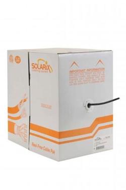 Solarix venkovní instalační kabel CAT5E FTP drát PE 305m/box