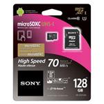 SONY microSD karta 128GB, class10, 90MB/s, adapter