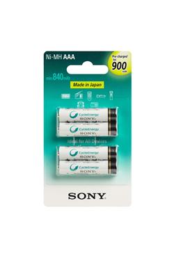 Sony NiMH AAA nabíjecí baterie 900mAh- 4ks