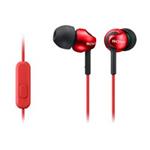 SONY sluchátka MDR-EX110AP, handsfree, červené