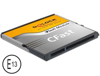 SP CFast-Card SATA 6 Gb/s WT 64GB MLC -40°C ~ +85°C Delock -
