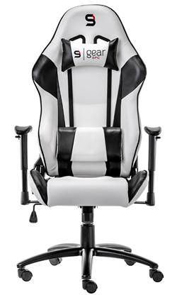 SPC Gear SR300 WH herní židle bílá - kožená