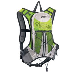 Spokey CAPTOR - Cyklistický a běžecký batoh zelený/stříbrný 2l, voděodolný (5907640800937)