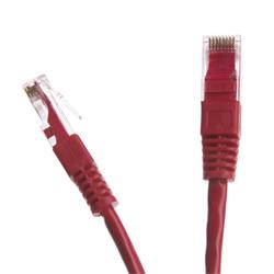 START.LAN patch kabel UTP cat.5e pozlacený 3m červený