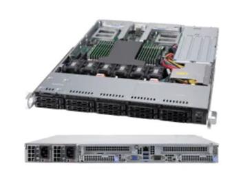 SUPERMICRO 1U server 1x 7313P CPU, 8x 64GB DDR4, 2x SSD 2.5" NVMe PCIe4 1.9TB, AIOM Dual-Port 1GbE RJ45,based on i350-A