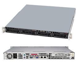 SUPERMICRO 1U server 1x LGA1155, iC202, 4x DDR3 ECC, 4x SATA HS (3,5"), 350W, IPMI