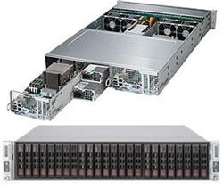 SUPERMICRO 2U GPU TWIN server 2x(2x LGA2011-3),iC612, 2x(16x DDR4 ECC R), 2x(8x SATA3),2x 1280W,2x(2x10GbE-T)