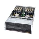SUPERMICRO 4U AMD GPU server 2xSP3 SoC, 32x DDR4 R, 24x 2,5HS (4xU.2) , 8x GPU ready, 2+2 2000W(tit), 2x10Gb BaseT,IPMI
