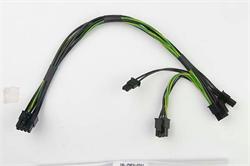 SUPERMICRO 8 Pin to Two 6+2 Pin 12V GPU Power Cable, 30 cm 16/20