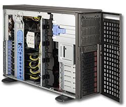 SUPERMICRO GPU Tower 4U 2xLGA2011, iC602, 16x DDR3 ER, 8x SATA HS (3,5"), až 4x GPU karta, 2x 1620W, IPMI