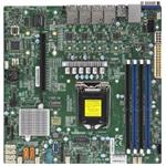 SUPERMICRO MB 1xLGA1151 (Xeon E3-21xx,i3), C242, 4xDDR4, 6xSATA3, M.2, 1xPCIe3.0 x16, VGA, 4x LAN, IPMI