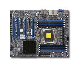 SUPERMICRO MB 1xLGA2011-3, X99, 8x DDR4 UDIMM,10xSATA3, 4x PCI-E 3.0 x16 (16/16/NA/8 nebo 16/8/8/8),2x LAN