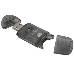 Titanum TA101K Čtečka karet SDHC/MiniSDHC/MicroSDHC/RS/MM USB 2.0, černá