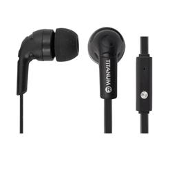 Titanum TH109K Stereo sluchátka do uší s mikrofonem, černá