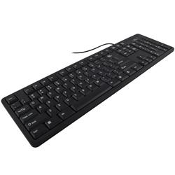 Titanum TK103 standardní klávesnice, nízkoprofilová, US layout, USB, černá