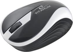 Titanum TM113S BUTTERFLY bezdrátová optická myš, 1000 DPI, 2.4GHz, 3D, stříbrná