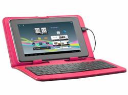 Tracer Walker pouzdro pro tablet 7'' s klávesnicí, micro USB, polyester, červené