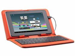 Tracer Walker pouzdro pro tablet 7'' s klávesnicí, micro USB, polyester,oranžové