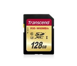 Transcend 128GB SDXC (Class 10) UHS-I U3 (R95, W60MB/s) paměťová karta