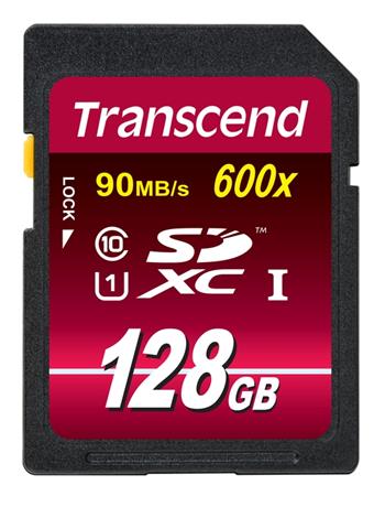 Transcend 128GB SDXC (Class10) UHS-I 600x (Ultimate) MLC paměťová karta