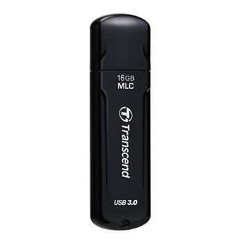 Transcend 16GB JetFlash 750, USB 3.0 flash disk, MLC, LED indikace, černý