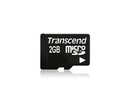 Transcend 2GB microSD paměťová karta (bez adaptéru)