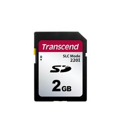 Transcend 2GB SD220I MLC průmyslová paměťová karta (SLC mode), 22MB/s R,20MB/s W, černá