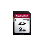 Transcend 2GB SD220I MLC průmyslová paměťová karta (SLC mode), 22MB/s R,20MB/s W, černá