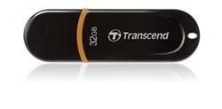 Transcend 32GB JetFlash 300, USB 2.0 flash disk, černo/oranžový