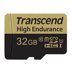 Transcend 32GB microSDHC UHS-I U1 (Class 10) High Endurance MLC průmyslová paměťová karta (s adaptérem), 95MB/s R,25MB/