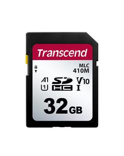 Transcend 32GB SDHC410M UHS-I U1 (Class 10) V10 A1 3K P/E MLC průmyslová paměťová karta (bez adaptéru), 95MB/s R, 12MB/