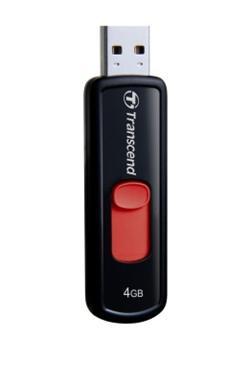 Transcend 4GB JetFlash 500, USB 2.0 flash disk, černo/červený