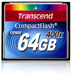 Transcend 64GB CF (400X) paměťová karta