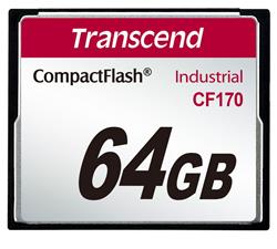 Transcend 64GB INDUSTRIAL CF CARD CF170 paměťová karta (MLC)