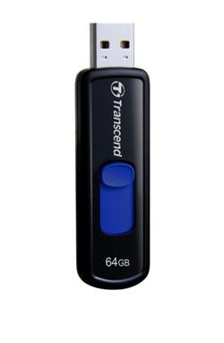 Transcend 64GB JetFlash 500, USB 2.0 flash disk, černo/modrý