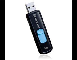 Transcend 8GB JetFlash 500, USB 2.0 flash disk, černo/modrý