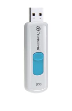 Transcend 8GB JetFlash 530, USB 2.0 flash disk, bílo/modrý
