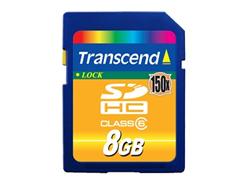 Transcend 8GB SDHC (Class 4) paměťová karta