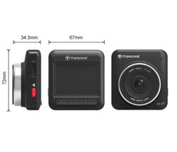 Transcend DrivePro 200 autokamera, 2.4"LCD, Full HD 1080p, úhel 160°, 16GB microSDHC, G-Senzor, Wi-Fi, s lepícím držáke