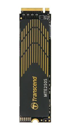 TRANSCEND MTE250S 1TB SSD disk M.2 2280, PCIe Gen4 x4 NVMe 1.4 (3D TLC), graphene heatsink, 7200MB/s R, 6200MB/s W
