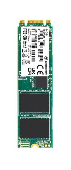 TRANSCEND MTS802I 64GB Industrial SSD disk M.2 2280 SATA III 6Gb/s B+M Key (MLC), 530MB/s R, 460MB/s W