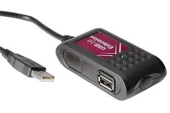 USB 2.0 aktivní prodlužovací kabel, 5m, 2 porty
