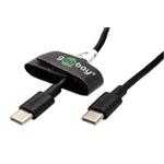 USB 2.0 kabel, 3A, USB C(M) - USB C(M), 0,5m, černý