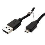 USB 2.0 kabel, USB A(M) - microUSB B(M), 0,6m