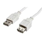 USB 2.0 prodlužovací kabel A-A, M-F, 0,8m