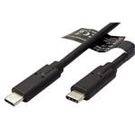 USB 20Gbps (3.2 gen 2x2) kabel USB C(M) - USB C(M), PD 100W, 1,5m, černý