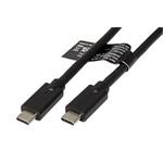 USB 20Gbps (3.2 gen 2x2) kabel USB C(M) - USB C(M), PD 240W, 1m, černý