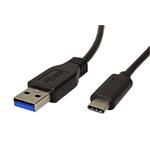 USB 5Gbps kabel USB3.0 A(M) - USB C(M), 2m, černý